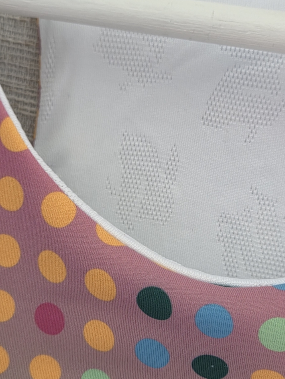 Rabbit racerback GO TIME japan Multicolor Dot-Print Active Tank Top - Picture 3 of 9